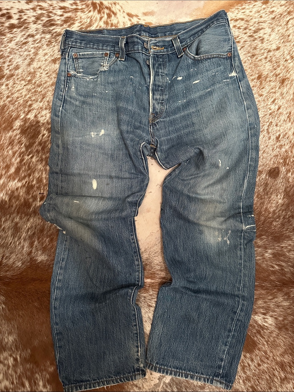 Men's Levi’s Relaxed Fit Blue Washed Jeans